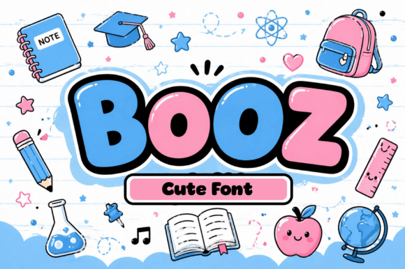 Booz: The Playful Bubble Font That Brings Brands to Life