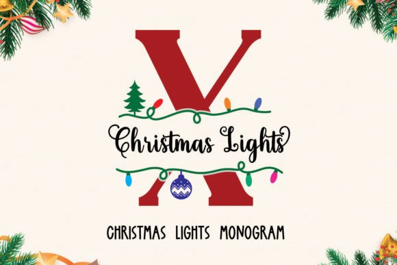 Christmas Lights Monogram: Crafting Festive Charm