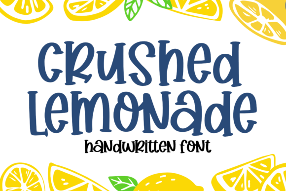 Crushed Lemonade: A Bouncy Handwritten Font for Creative Projects