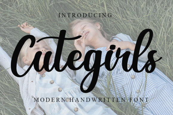 Cute Girls: A Sweet, Cursive Font for Modern Creative Projects