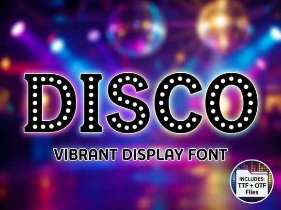 Disco: The Vibrant Display Font for Retro Design