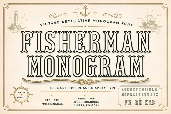 Fisherman Monogram: Vintage Charm for Modern Brands