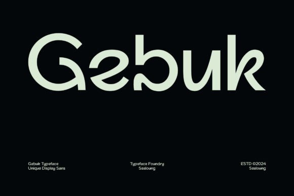 Gebuk: A Bold Display Font for Modern Impact