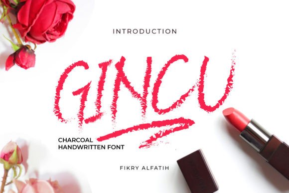 Gincu: An Energetic Charcoal Handwritten Font for Bold Statements
