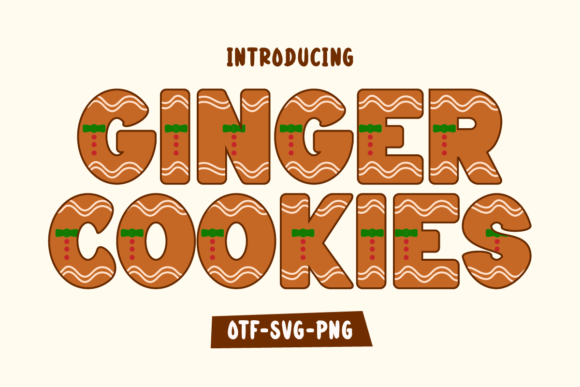 Ginger Cookies: A Festive Typeface for Creative Projects