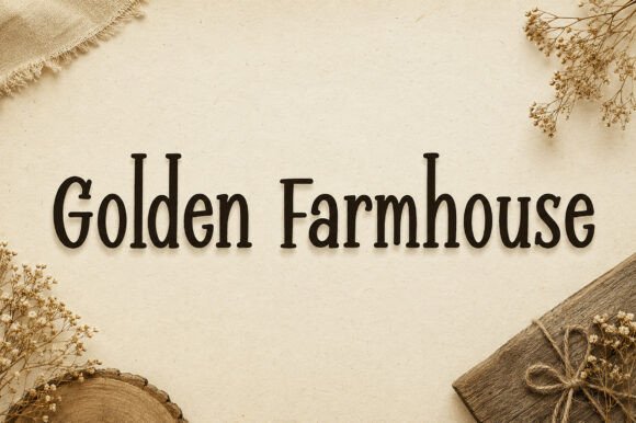 Golden Farmhouse: Rustic Charm for Modern Designs