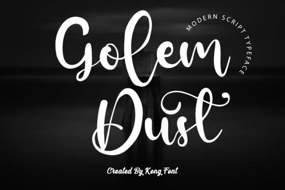 Golem Dust: A Playful Script Font for Modern Creators