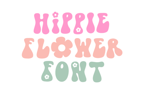 Hippie Flower: A Retro Display Font with Summer Soul