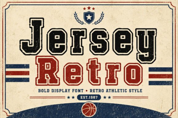 Jersey Retro: The Vintage Font for Athletic Branding