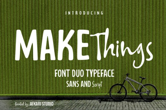 Make Things: A Modern Font Duo for Creative Balance