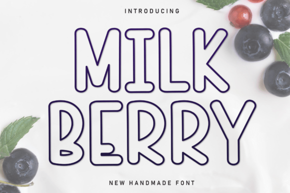 Milk Berry: A Sweet Handwritten Font for Creative Projects