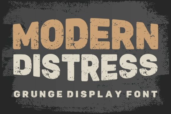 Modern Distress: The Bold Grunge Typeface That Commands Attention