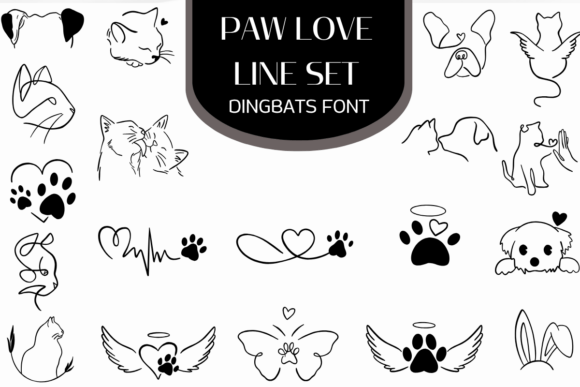 Paw Love Line Set: Your Toolkit for Authentic Pet-Themed Design