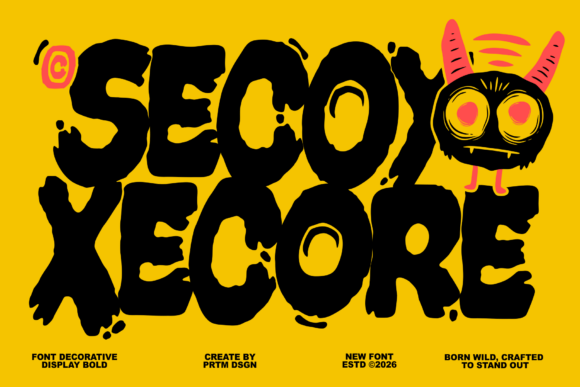 Secoy Xecore: A Typeface That Refuses to Play Nice
